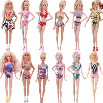 1 Määrata Mitu Suve Ujumistrikoo Wimming Tarvikud Elu Poi Vabaaja Võre Võre iga Päev Casu Barbie Nukk Kids Mänguasi