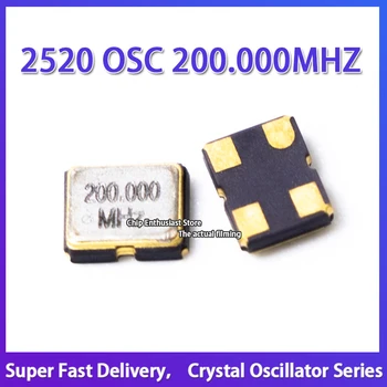 10TK Aktiivne Kristall-Ostsillaator SMD 4P 2520 200M 200MHZ 200.000 MHZ Resonaatori 3.3 V Algne Ehtne 2.5X2.0MM