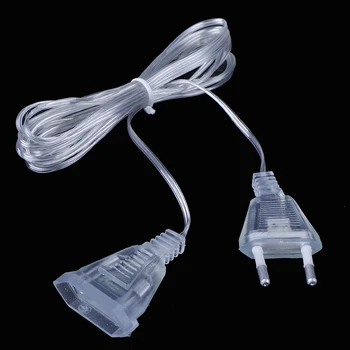 1tk Power Extension Cable 3m 220V Power Extension Cable Plug Extender Traat LED Light String