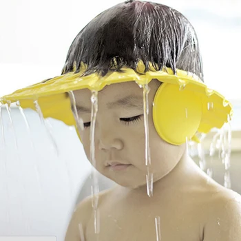 1tk Uus Reguleeritav Baby Kids Šampoon-Vann Vannis Dušš Kork Müts Juuste pesemine Kilp Kõrva ääres Või Mitte Kõrva