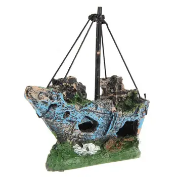 2021 Kuum Akvaariumikala Tank Maastiku Pirate Laeva Vrakk Laev Decor Vaigu Paadiga Ornament Akvaariumi Tarvikud Teenetemärgi