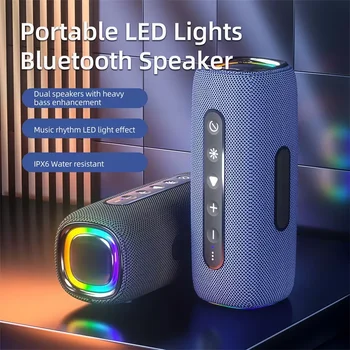 2022 Uus Fashional LED Disain Bluetooth-Kõlarid Võimas Bass 20W Kaasaskantav Juhtmevaba BT 5.0 Boombox Veekindel Väljas