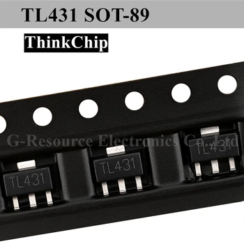 (20pcs) TL431 SOT-89 SMD Pinge regulaator IC (Märgistus 431)