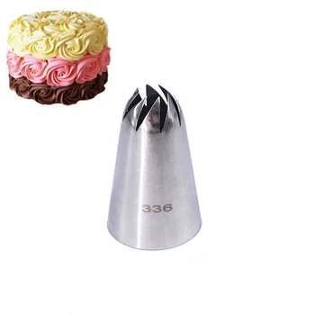 336# Suured Roosi Lille Jäätumine Otsik Kaunistus Nippi Sugarcraft Kook Dekoreerimiseks Tööriistad, Küpsetamine, Tööriistad Bakeware