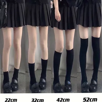 4 Suurustele Lolita Seksikas Naiste Sukad Armas Must-Valge Pika Sokid Kawaii Üle Põlve, Reie Kõrge Sokid Naiste Kompressiooni Sokid