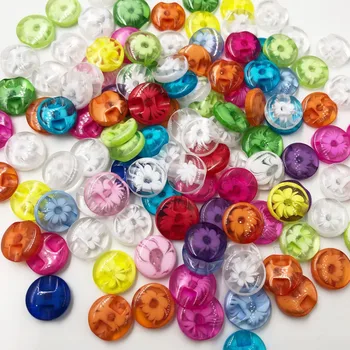 50tk Läbipaistev 14mm lapse õmble-nööbid vaik lukk candy ilus multicolour nuppu tarvikud beebi diy PT11