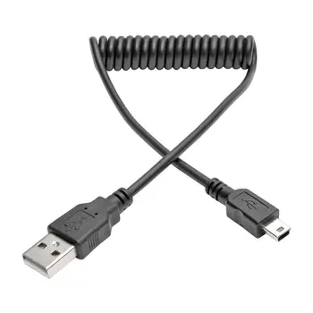 5FT/1,5 M Hi-Speed USB 2.0 Mini-USB-B Kaabel (M/M), Rullis, USB Type-A-Mini-B