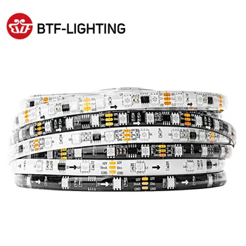 5M WS2811 LED Riba DC12V Ultra Bright üliefektiivsed 5050 SMD RGB Led High Light Adresseeritavad 30/48/60leds/m Valge/Must PCB
