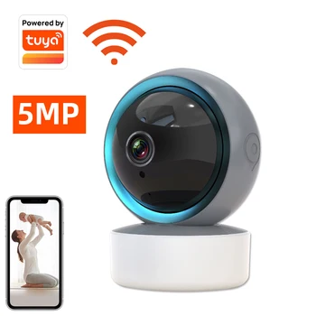 5MP Tuya Wifi Jälgimise Kaamera Video Valve Kaamera HD Öise Nägemise kahesuunaline Audio Auto Pilv Smart Home Security IP Kaamera