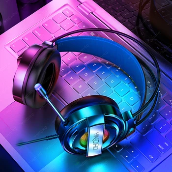 7.1 RGB LED Gaming Headset PC PS4 Sülearvuti, Üle Kõrva Mängija Kõrvaklappide HD Mic Müra Tühistamine-Arvuti-Telefon-Mängude Kiiver