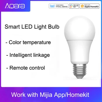 Algne Aqara 9W E27 2700K-6500K 806lum Smart Valge Värvi LED Pirn Kerge Töö Kodus Kit Ja MIjia app