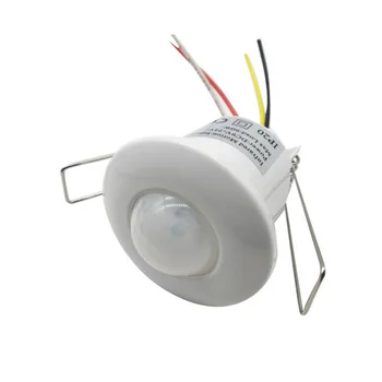 Allvalgusti seeria Mini 12VDC juhtmega lae-PIR liikumisandur sisseehitatud infrapuna anduri jaoks 220V lampide kontrolli turvalisus alarm