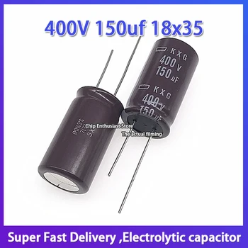 Alumiinium-elektrolüütkondensaatorid kondensaator 400v150uf 18*35 black diamond kxg, kõrge sagedus, pikk kasutusiga 400V 150uf 18x35