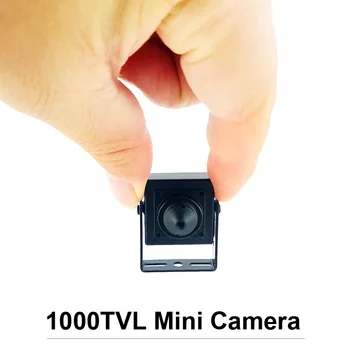 Analoog Kaamera 1000TVL CVBS kaamera väike peephole objektiivi 25x25mm suurus metallist mini box kaamera