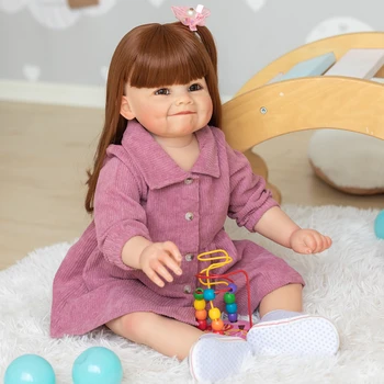 Armas 70cm Baby Doll Mänguasjad Tüdrukutele Pehmest Silikoonist Bebe Uuestisündinud Vinüül Täistopitud Nukk Vastsündinud Printsessi Sünnipäev Xmas Kingitus Lastele