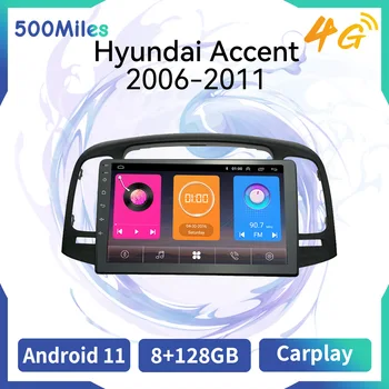 Auto Multimeedia Mängija Hyundai Accent 2006-2011 Ekraan 2 Din Android Raadio Stereo GPS Navigation juhtseade Autoradio Carplay