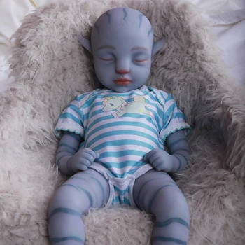 Avatar Mannekeeni täispikkuses Silikoon Baby Mood Nukud 46cm Uuestisündinud Kallis Mänguasi, Nukk Tõetruu Realistlik Beebi Nukud Armas Nukk Kaasas