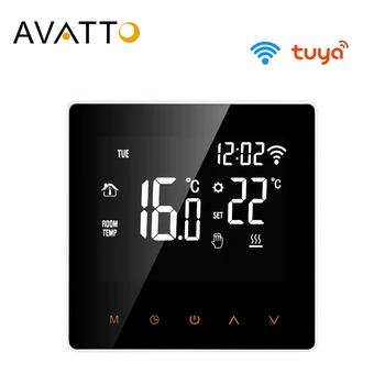AVATTO Tuya WiFi Smart Termostaat Temperatuuri Kontroller Elektri põranda Kütte -, Vee/Gaasi Boiler Hääl Töötavad Google ' i Kodu