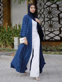 Avatud Abaya Kimono Elegantne Pikk Moslemi Kleit Türgi Abayas Naiste Dubai 2022 Islam, India, Saudi Araabia seal kaftan Vetement Femme