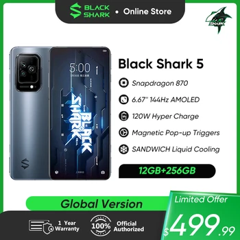 Black Shark 5 5G Globaalne Versioon Mäng Telefon 12GB+256GB Nutitelefoni 120W Kiire Tasuta 4650mAh 6.67