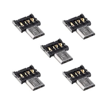 CY Ultra Mini DM Micro 5pin USB OTG Adapter Connector mobiili, Tahvelarvuti ja USB Kaabliga & Flash Disk 5tk