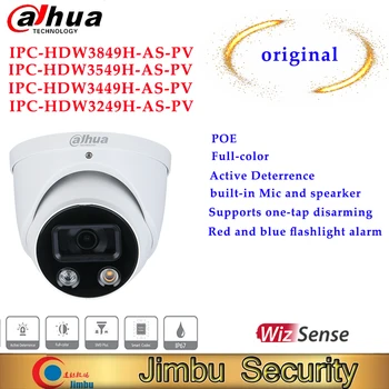 Dahua ip Kaamera 5mp 8mp HDW3549H-AS-PV&HDW3849H-AS-PV Täis-värv Silmamuna WizSense 4K POE Kaamera Aktiivne Heidutuse Smart Home