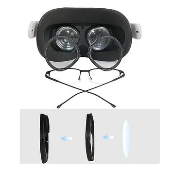 Eest Oculus Quest 2 VR Peakomplekt Tarvikud Anti-sinine Prillid Objektiivi Kaitse Raami Anti-Scratch Objektiiv