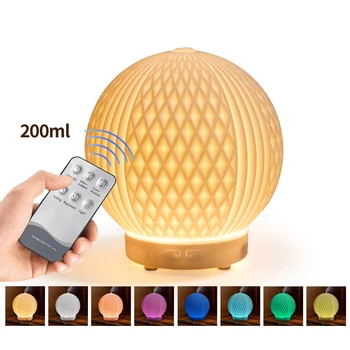 Elektriline Õhu Niisutaja Lõhn Difuusor Ultraheli puldiga Värvi LED Lamp Udu Tegija Kodu eeterliku Õli Hajuti