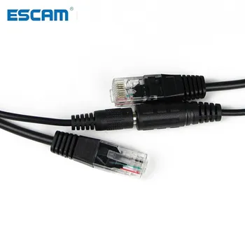 ESCAM Kuum POE Kaabel Passiivne Power Over Ethernet Adapter Kaabel POE Splitter Pihusti Toide Moodul 12-48v IP Kaamera