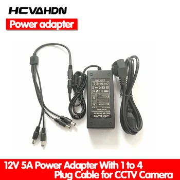 HCVAHDN 12V 5A 1 Kuni 4 Port CCTV Kaamera AC-Adapteri Toide Kast CCTV Kaamera