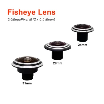 HD Fisheye Objektiiv 1.78 MM M12*0.5 Mount Panoraam lainurk 150 - 180 Kraadi CCTV Kaamera Objektiiv AHD / Analog / IP /Wifi Ukse Silm