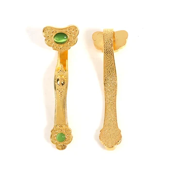 Hiina Käsitöö Amulett Kuldne Soodne Ruyi kingitused Kodu Sisustamiseks Feng Shui Vägi Skepter Teenetemärgi Kaunistused Õnn