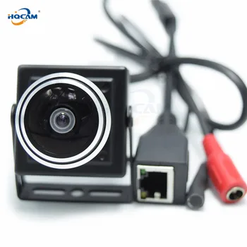 HQCAM 5/4/3/2/1.3/1MP Audio video kaamera MINI IP kaamera H. 264 mic kaamera P2P võrgu 1.78 mm Fisheye lainurk Fisheye Objektiiv