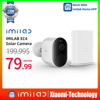 IMILAB EÜ4 Päikese Kaamera Väljas Video Surveillance System Kit 4MP HD Tähelepanu keskpunktis Aku IP Traadita WiFi Smart Home Security CCTV
