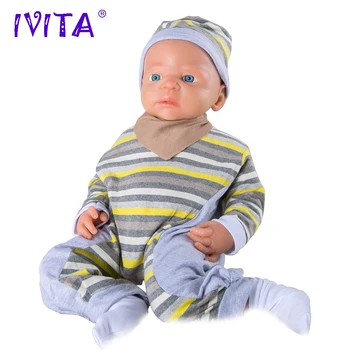IVITA WB1511 56cm 5kg Kõrge Kvaliteet kogu Keha Silikoon Reborn Nukku Poiss Silmad Avas Elus Sündinud Beebi Riided koos Mänguasjade Juguetes