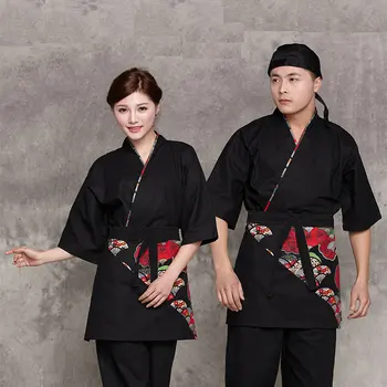 Jaapani Stiil peakokk ühtne Jaapani Kokk teenuse Kimono töötavad kanda Restoran tööriiete Instrumentaarium ühtne Jaapani Kokk Jakid 9#