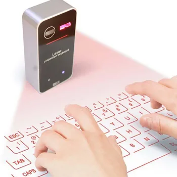 Kaasaskantav Bluetooth Virtuaalne Laser Klaviatuur, Juhtmeta Projektor Klaviatuuri ja Hiire funktsioon iphone ' i Tablett-Arvuti-Telefon