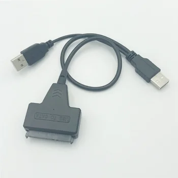 Kaasaskantav USB2.0 SATA Adapter Kaabel 2.5 Tollise Kõvaketta Juhi Kaablid 3.5 Tolline 7+15 Kõvaketta Adapter Kaabel HDD/SSD Sülearvuti Raske