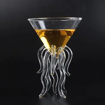 Kaheksajalg Kokteili Klaas Läbipaistev Millimallikas Klaasist Tassi Mahla Klaasi Pokaalilaadse Kooniline Vein, Šampanja Klaas