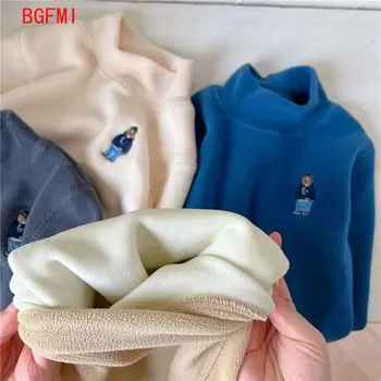 Korea Laste riided Sügis-Talvel T-särk Lapsed Tüdruku Pullover Poisi Palus Beebi Alusvärvi Elastne Poiss Tops Soe Aluspesu