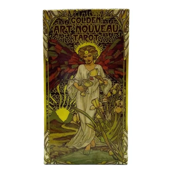 Kuldne Art Nouveau Tarot Juhatuse Mäng, Mänguasjad, Oracle Ennustamine Prohvet Oracle Card Poker Kingitus Ennustus Oracle Mustkunstnik Tarot
