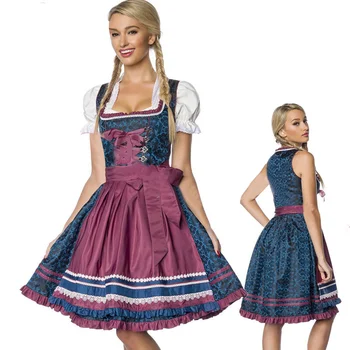 Kõrge Kvaliteediga Traditsiooniline Baieri Oktoberfest Õlle Tüdruk, Neiu Kostüüm Dirndl Ettekandja Tüdruk Kleit Naine Music Festival Riided