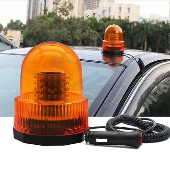LED 12V 24V Punane Kollane Sinine Auto Sõiduki Politsei LED Strobo Pöörleva Warning Light Led Vilkumine Avarii Beacon Lamp
