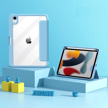 Magnet Eraldamine Case for iPad Mini 6 9 Juhtudel Tableti Kate Akrüül Läbipaistev Nahk Apple iPad9 Mini6 10.2 2021