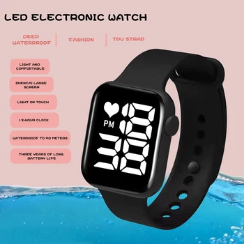 Mannen Pols Digitale Horloges Vabaaja Elektronische Led-Sport Waterdicht Vrouwen Horloges Mode Eenvoudige Kinderen Klok Relogio