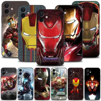 Marvel Ironman Silikoonist Pehme Telefoni Juhul Funda iPhone 12 13 Mini 11 Pro Max 7 8 6 6S Pluss XR X XS 5 5S SE 2020 Katta