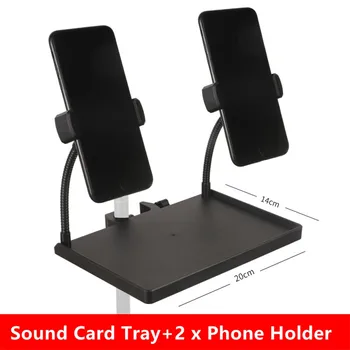 Mikrofon Seista Sound Card Tray Bracket Kitarr Tulemuslikkuse Live Telefoni Omanik 6cm, Et 10cm Nutitelefoni Seadmed Tarvikud