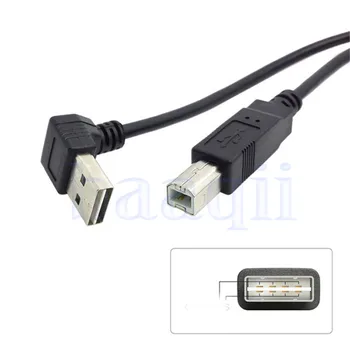 MLLSE Üles-Või Allapoole Kaldu 90D USB 2.0 A-Tüüpi Mees, Et Standardset USB-B Type Male Kaabel CB304