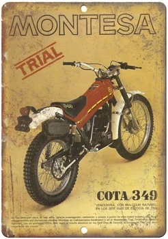 Montesa Trail Bike COTA Retro tina märk nostalgiline ornament metallist plakat garaaž art deco baar-kohvik-kauplus