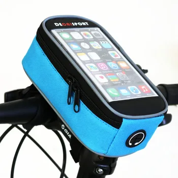 MTB Mountain Road Bike Kotid Veekindel Jalgratta Kott 4.7-5.5 Tolline Mobiilne Telefon, Touch Screen Lenkstangi Kotid Ladustamise Bike Tarvikud